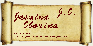 Jasmina Oborina vizit kartica